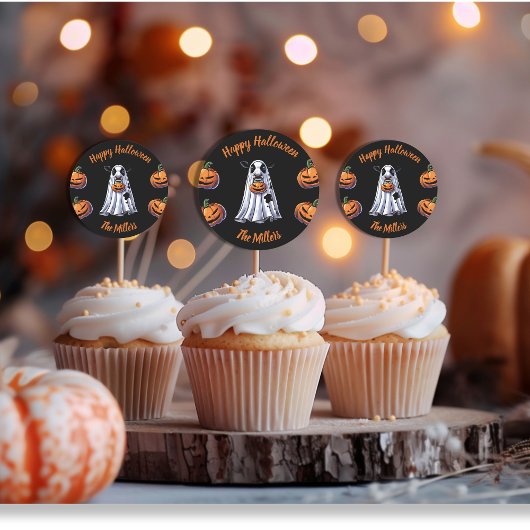 Bull Sheet moo Bulls custom Happy Halloween Runder Aufkleber