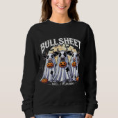 Bull Sheet moo Funny Bulls Glückliche Halloween-Fr Sweatshirt (Vorderseite)