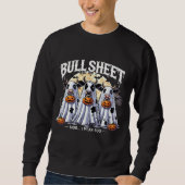 Bull Sheet moo Funny Bulls Glückliche Halloween-Mä Sweatshirt (Vorderseite)