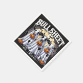 Bull Sheet moo Funny Bulls Halloween Serviette (Ecke)