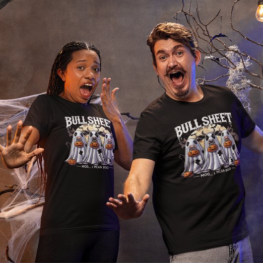 Bull Sheet moo Funny Bulls Halloween T-Shirt