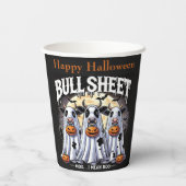 Bull Sheet - mos I gemein Boo Halloween Black Pappbecher (Rückseite)