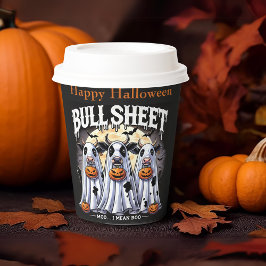 Bull Sheet - mos I gemein Boo Halloween Black Pappbecher