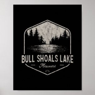Bull Shoals Lake Missouri Outdoor-Vintage Poster