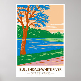 Bull Shoals - White River Staat Park Arkansas Poster