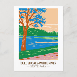 Bull Shoals - White River Staat Park Arkansas Postkarte