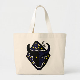 Bull Sign Spirit Tote – Steady Zodiac Personality Jumbo Stoffbeutel