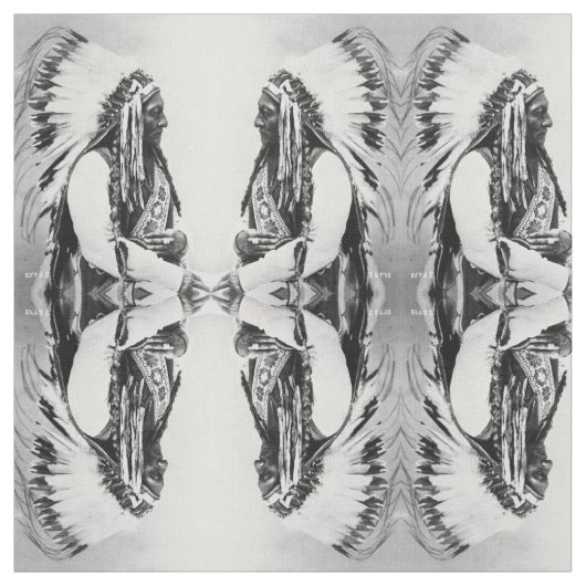 Bull sitzend, ein Hunkpapa-Sioux Stoff (Muster)