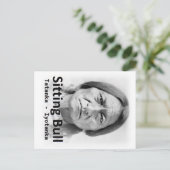 Bull sitzend, Tatanka Iyotanka, Indianeramerikaner Postkarte (Stehend Vorderseite)