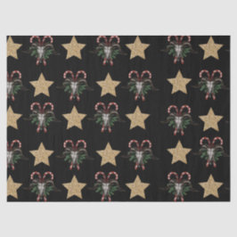 Bull Skull and Candy Cane Tissue Paper Seidenpapier