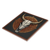 Bull Skull Fliese (Seite)