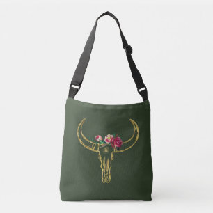 Bull Skull Gold Tasche