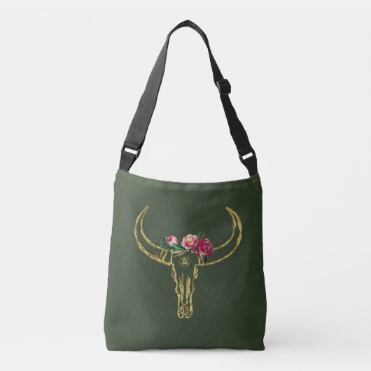 Bull Skull Gold Tasche (Vorderseite)
