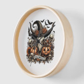 Bull Skull Halloween Kuh Uhr (Winkel)