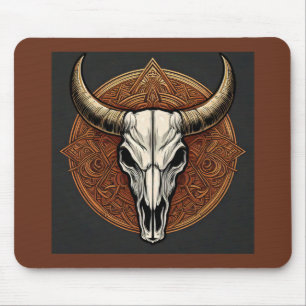 Bull Skull Mousepad