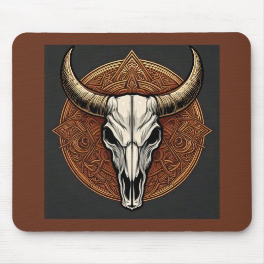 Bull Skull Mousepad (Vorne)