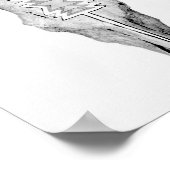 Bull Skull Poster (Ecke)