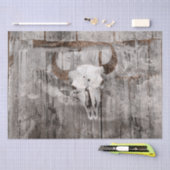 Bull-Skull-Stall mit Vintagem Western Seidenpapier (Handwerk)