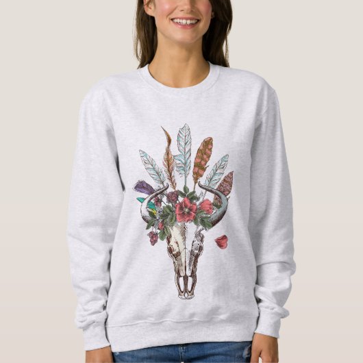 Bull Skull Sweatshirt (Vorderseite)