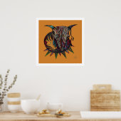Bull Spirit Reproduction Poster (Küche)