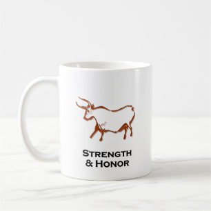 Bull Stärke und Ehrenbraun Shirt Kaffeetasse
