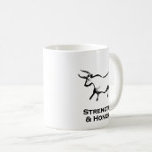 Bull Stärke und Ehrenschwarz Kaffeetasse (VorderseiteRechts)