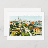 Bull Street North von Masonic Temple, Savannah, GA Postkarte (Vorne/Hinten)