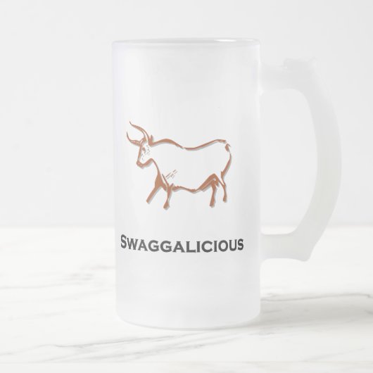 Bull swaggalicious mattglas bierglas (Rechts)