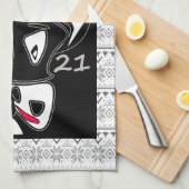 Bull-Symbol Neujahr 2021 Chinesischer Kalender sch Geschirrtuch (Viertel Falte)