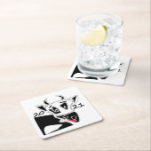 Bull-Symbol Neujahr 2021 Chinesischer Kalender sch Rechteckiger Pappuntersetzer (Vor Ort)