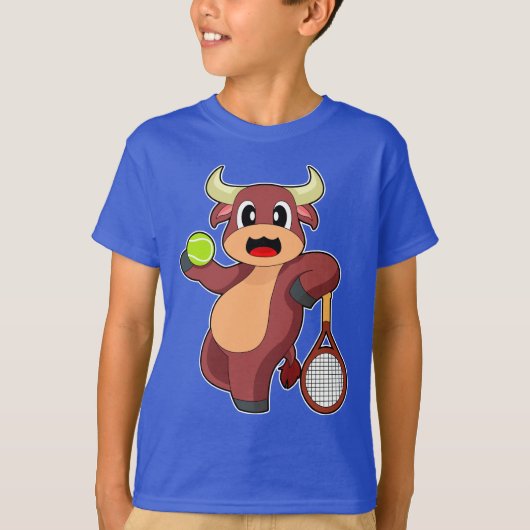 Bull Tennis Tennis Ball T-Shirt (Vorderseite)
