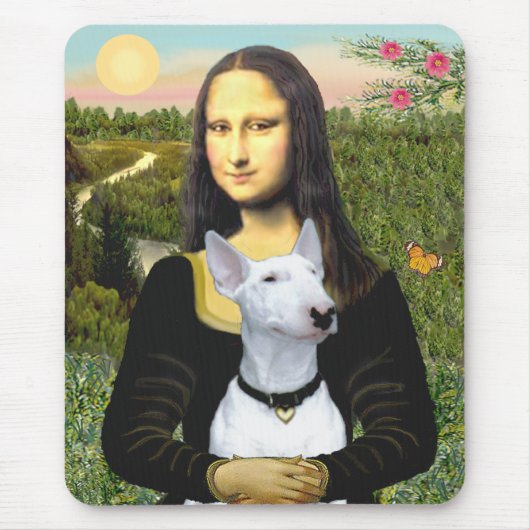 Bull Terrier 1 - Mona Lisa Mousepad (Vorne)