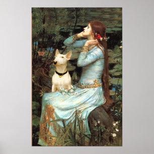 Bull Terrier 1 - Ophelia Sitzplatz Poster
