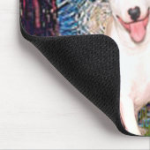 Bull Terrier 4 - Starry Night (Vert) - Maßgeschnei Mousepad (Ecke)