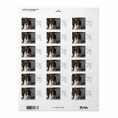 Bull Terrier Adressaufkleber (Vorne)