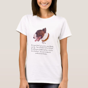 Bull Terrier Andenken, Rüde T-Shirt