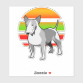 Bull Terrier Aufkleber (Blatt)