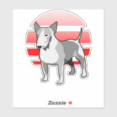 Bull Terrier Aufkleber (Blatt)
