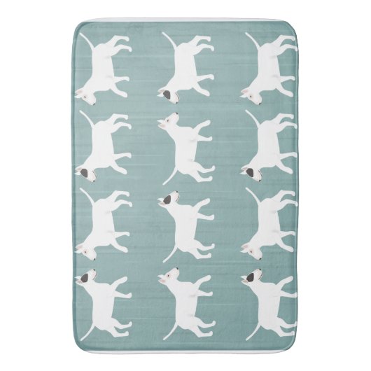 Bull Terrier Bathmat Badematte (Vorderseite Vertikal)