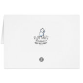 Bull Terrier Beachy Niedliche Note Card (Rückseite Horizontal)