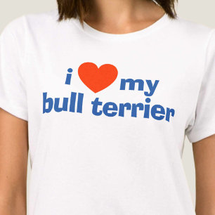 Bull Terrier Besitzer. Rotes Herz für einen Bull T T-Shirt