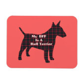Bull Terrier BESTE FREUNDIN Magnet (Horizontal)