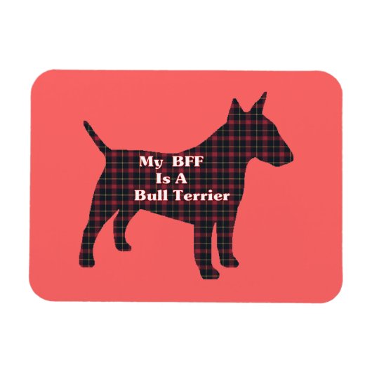 Bull Terrier BESTE FREUNDIN Magnet (Horizontal)