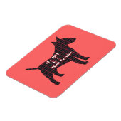 Bull Terrier BESTE FREUNDIN Magnet (Linke Seite)