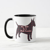 Bull Terrier BESTE FREUNDIN Tasse (Links)