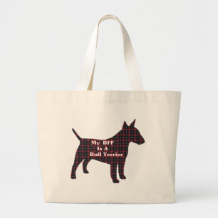 Bull Terrier BESTE FREUNDIN Tote Bag Jumbo Stoffbeutel