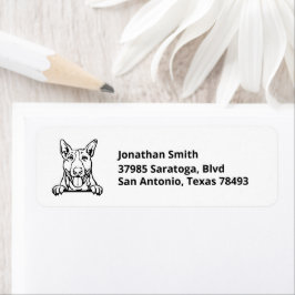 BULL TERRIER | Bild auf Rücksendeadresse