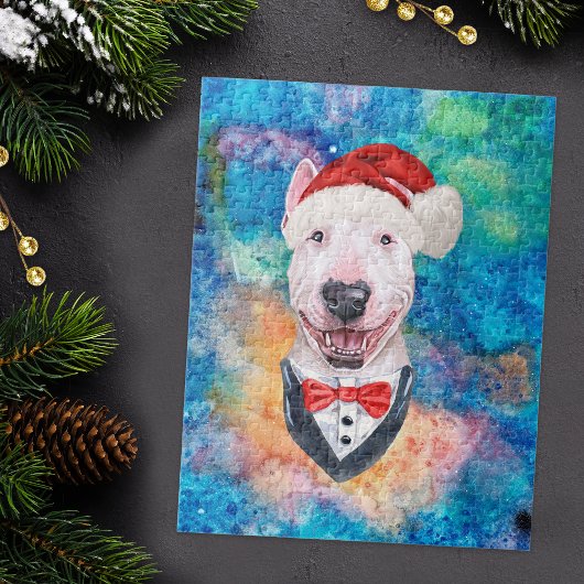 Bull Terrier Breed Dog Weihnachten Puzzle