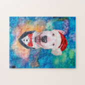 Bull Terrier Breed Dog Weihnachten Puzzle (Horizontal)