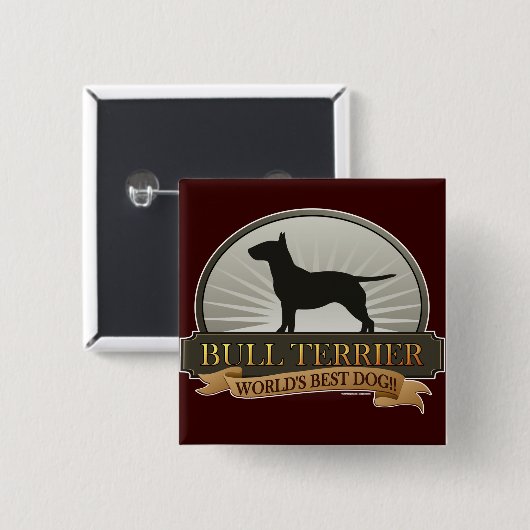 Bull Terrier Button (Vorne & Hinten)